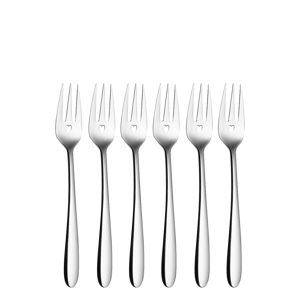 Vidlička na moučník se srdíčkem 6 ks sada – Love Cutlery - 116605
