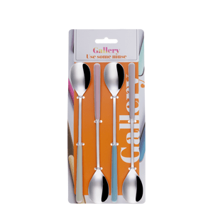 Sada lžiček Limo/latte 4 ks - Gallery pastel mix - 133960