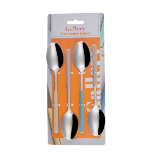 Lžička na müsli/dezertní lžičky set 4 ks – Gallery Pastel Mix - 133964