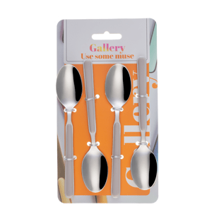 Kávové lžičky set 4 ks – Gallery béžová - 133967