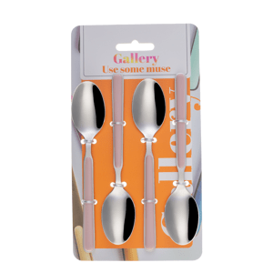 Kávové lžičky set 4 ks – Gallery růžová - 133968