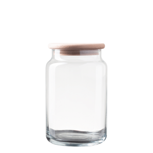 Skleněná nádoba s víkem 0,93 l - Basic Kitchen - 593766