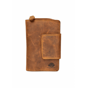 GreenBurry Vintage kožená peněženka se zipem 1815-25