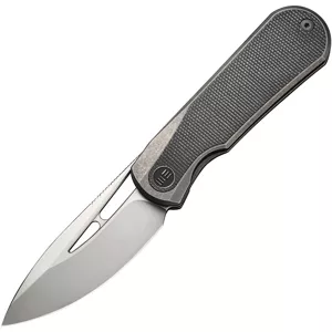 We Knife Baloo šedá titanová rukojeť s tmavě zelenou mikarta vložkou WE21033-4