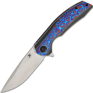 Kansept Accipiter Satin CPM S35VN Černý eloxovaný titan + Timascus K1007E3