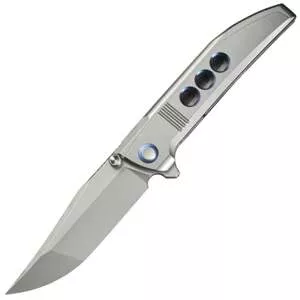 WE Leštěná korálkově pískovaná titanová integrální rukojeť s modrými otvory Leštěná korálkově pískov