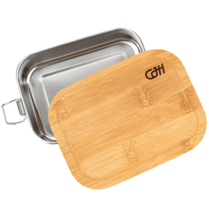 CJH Nerezová Lunch Box S, Bambusové víko ART000067