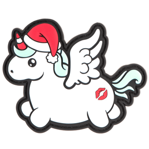 Claw Gear Christmas Unicorn Rubber Patch