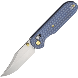 GEO Knife Ethereal Cutter SW M390 Blade SWBlue Ti