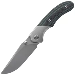 Miguron Knives Centurion-3.5" M390 balde,Sandblasting  Ti And Green CF handle