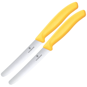 Victorinox Nôž na ovocie a  zeleninu (2ks), 11cm,  zubkovaný, žltý 6.7838.2C1