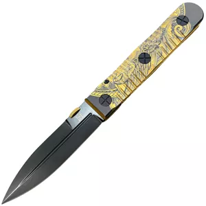 Elishewitz Ek integral - Dagger blade - Black/Brass - Viking Face