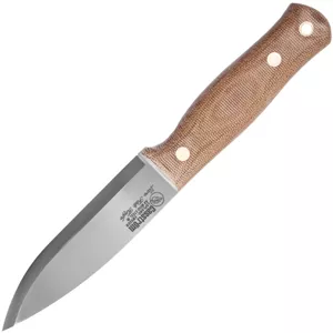 Casstrom Lars Fält Knife Canvas Micarta, Leather sheath