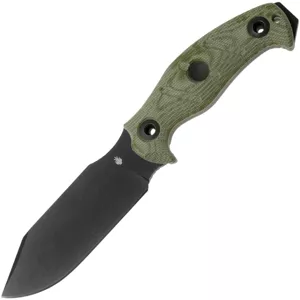 Kizer Sheepdog Survival 1095,Black Coating,Micarta 1105A4