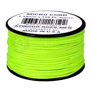 ARM 100 MICROCORD 1,18mm. 125' Neon Green MS18-NEON GREEN