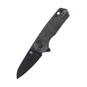 Kizer Lieb M Button Lock Black Micarta V3541C2
